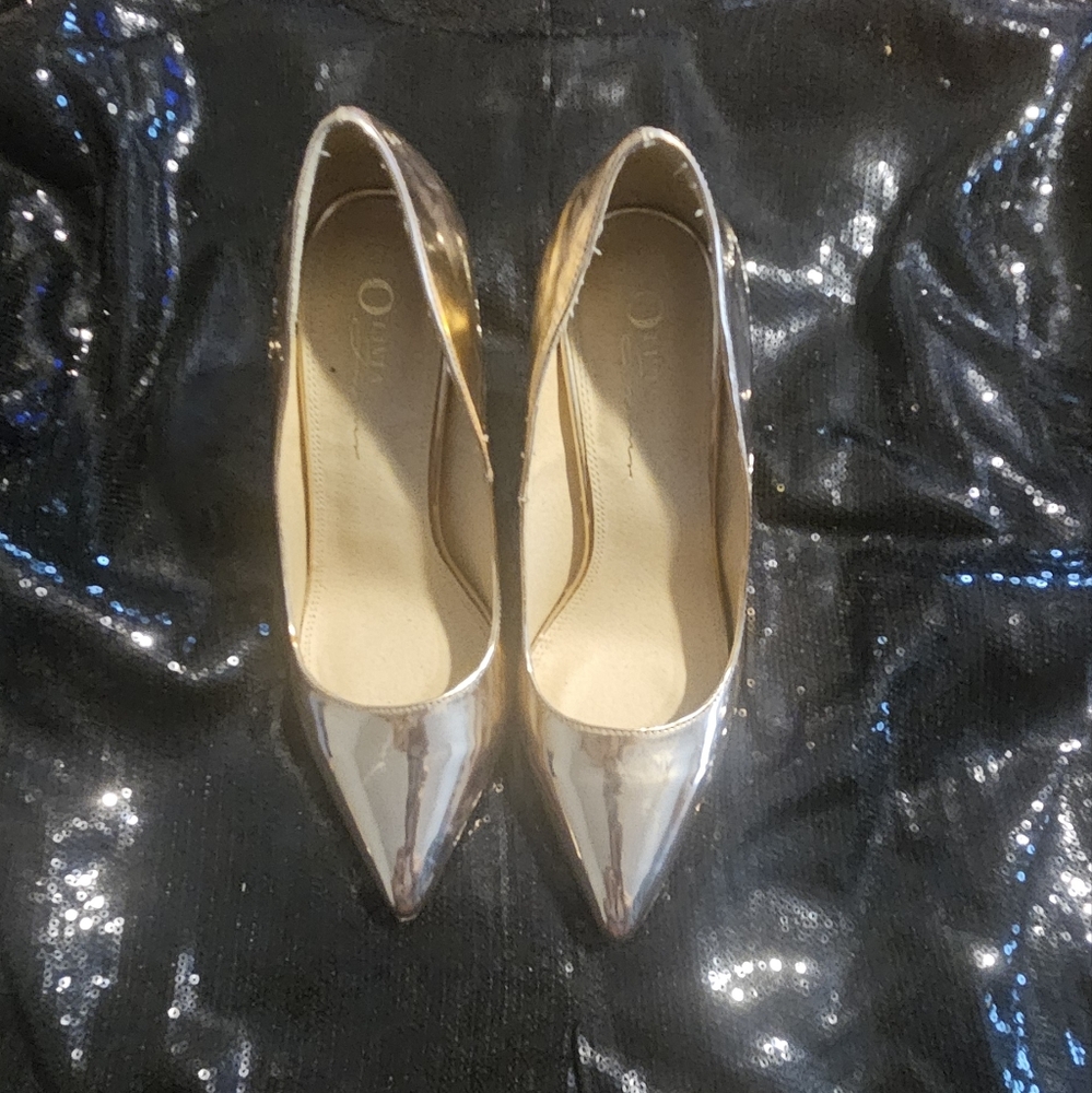 Elegant Rose Gold Women's Heels